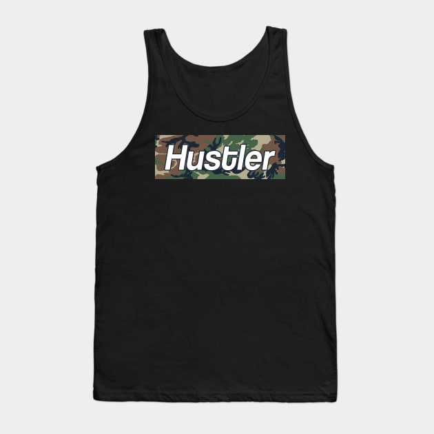 Hustler Camo Bar Tank Top by Tee4daily